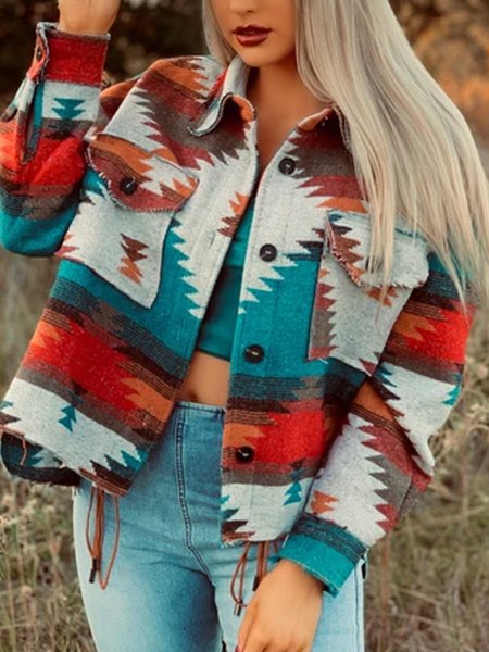 

Vintage Tribal Outerwear, As picture, Tops