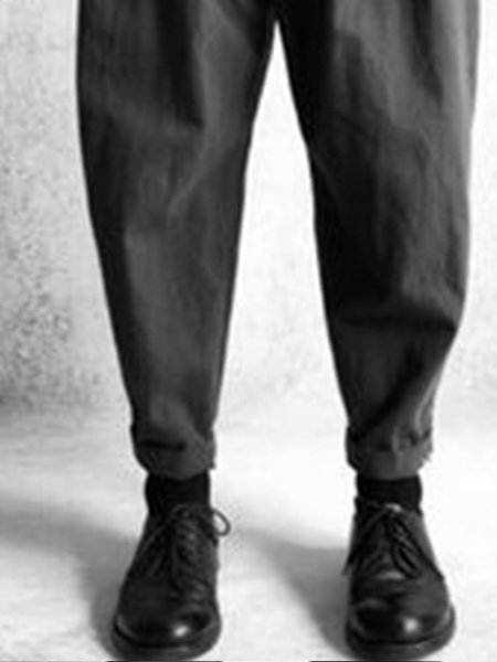 

Plain Cocoon Work Pants, Deep gray, Pants