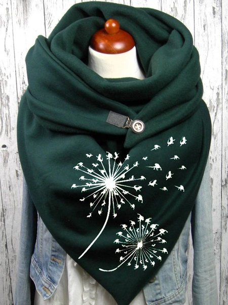 

Dandelion Graphic Scarf, Green, Scarves & Gloves