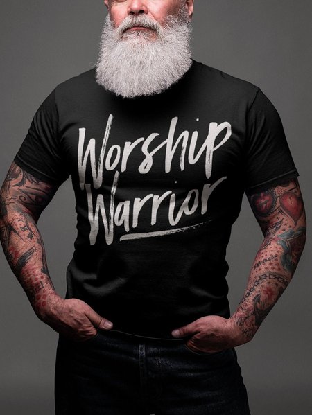 

Worship Warrior Men's T-shirt, Black, T-shirts