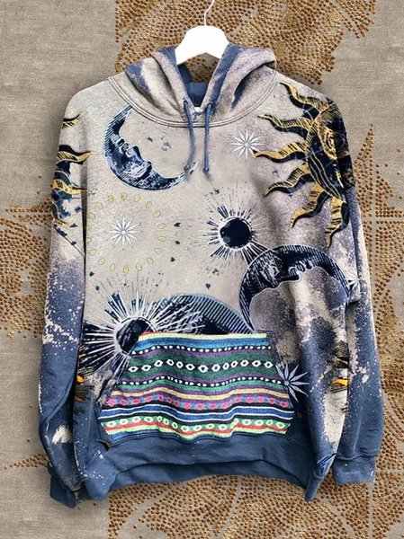 

Long Sleeve Cotton-Blend Vintage Sweatshirt, Navy blue, Sweatshirts & Hoodies