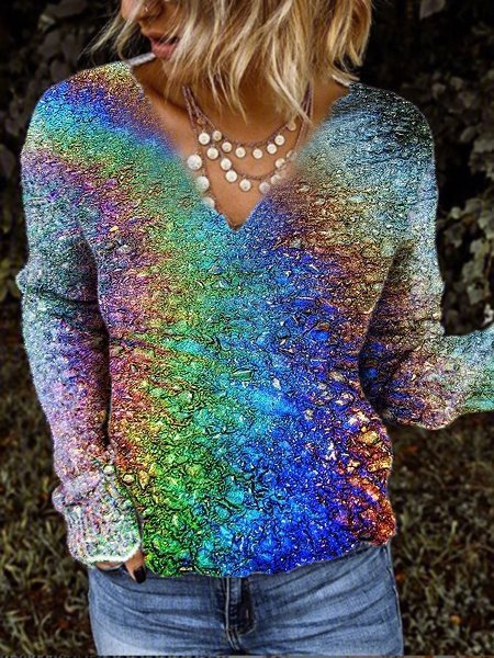 

Women Casual Abstract Multicolor Long Sleeve Tops, Blouses & Shirts
