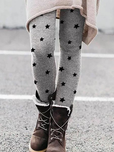 

Pantaloni Nuovo Stella Vintage Vacanza Aderente Casuale, Grigio, Leggings