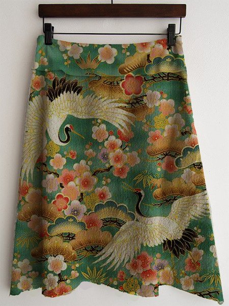 

Vintage Cotton Skirt, Green, Skirts