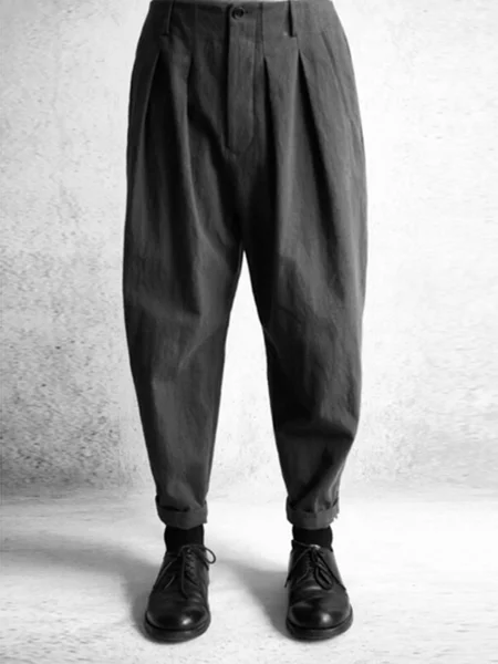 Pantaloni Tinta Unita Bozzolo Lavoro, Grigio scuro, Pants