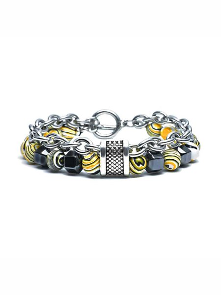 

Casual Bracelets, Yellow, Bracelets