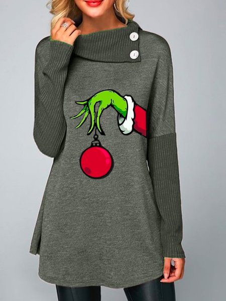 

Top Stampato Floreale Vintage, Verde, Blouses & Shirts