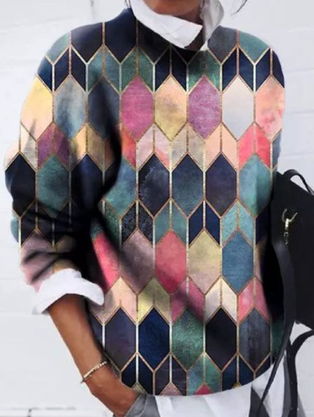 

Crew Neck Sweater, As picture, Sweaters & Cardigans
