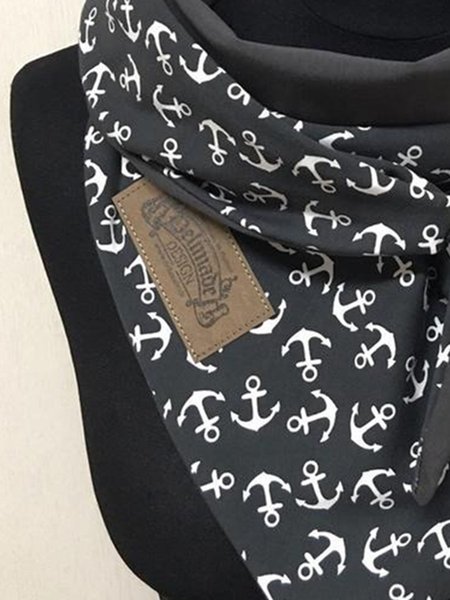 

Wrap Scarf Grey Anchor Scarves & Shawls, Black, Women Scarves & Shawls