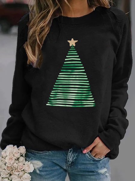 

Crew Neck Cotton-Blend Sweatshirt, Black, Hoodies & Sweatshirts