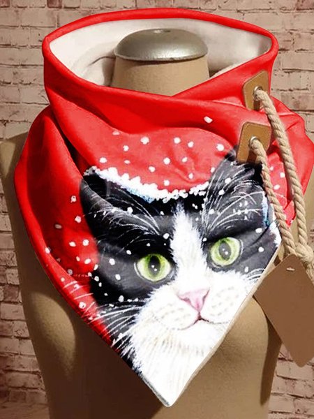 

Merry christmas cat Scarves & Shawls, Red, Accessories