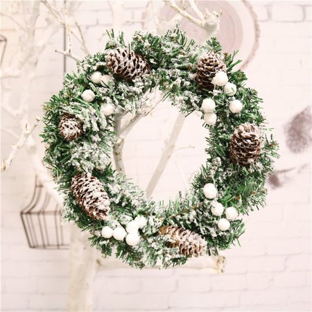

Christmas decoration door hanging rattan ring wreath decoration supplies Christmas wreath 30cm ornaments, Christmas 2, Accessories