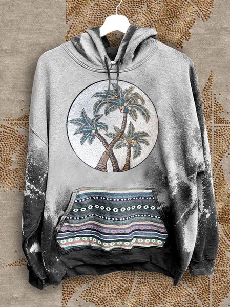 

Vintage Hoodie Abstract Cotton-Blend Sweatshirts, Black, Hoodies & Sweatshirts