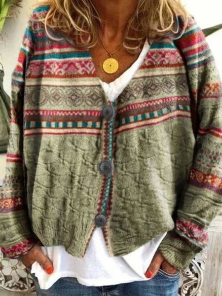 

Long Sleeve Jacket, As picture, Cardigans