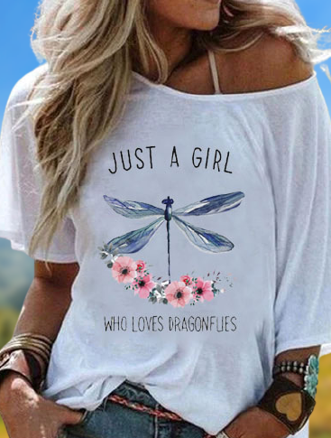 

Casual Cotton Floral Short Sleeve Shirts & Tops, White, Tees & T-shirts