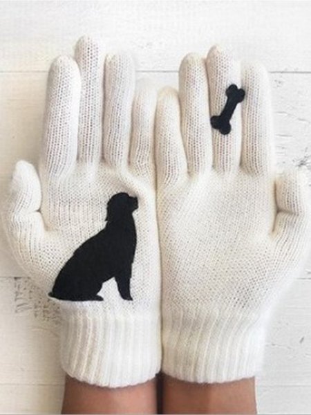 

Guanti & Muffole Nuovo Chic Inverno Caldo, Bianco, Scarves&Gloves