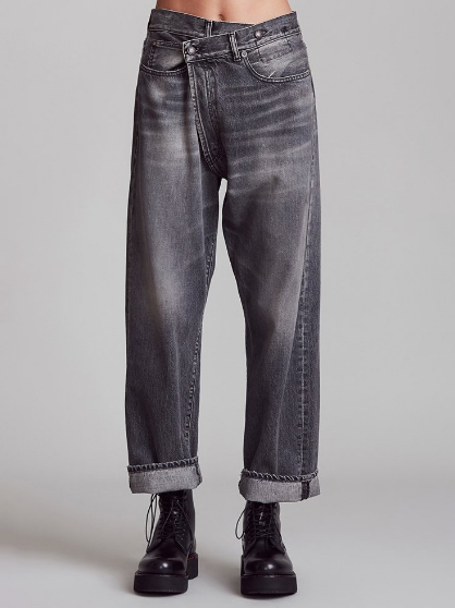 

Ombre/tie-Dye Jeans, Gray, Bottoms