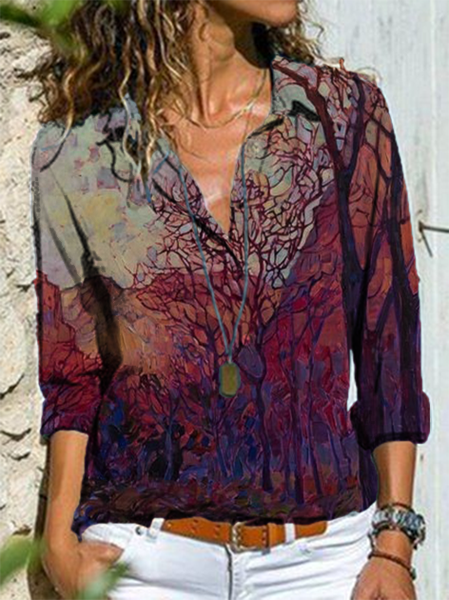 

Top Vacanza Maniche Lunghe, Vino rosso, Blouses & Shirts