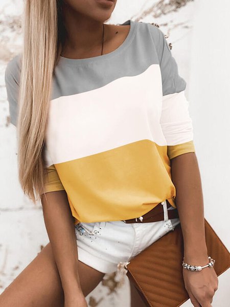 

Long Sleeve Plain Shirts & Tops, Yellow, T-Shirts