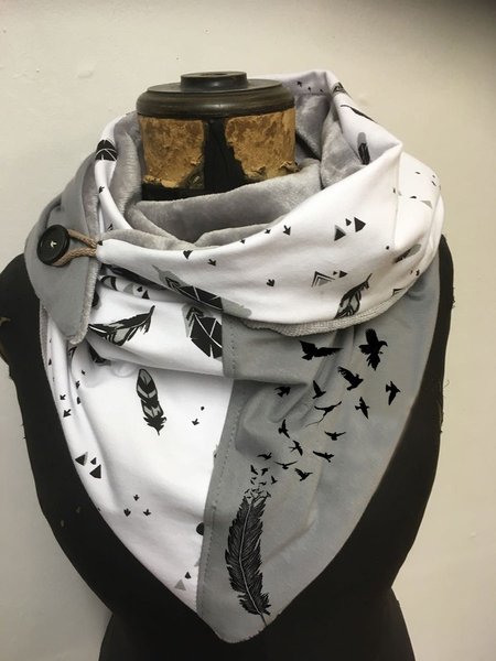 Scarves & Shawls, Gray, Women Scarves & Shawls