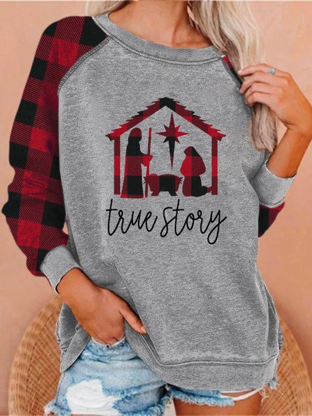 

True Story Sweatshirt, Gray, Hoodies&Sweatshirts