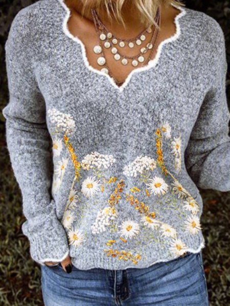 

Cashmere Sweater, Gray, Sweaters & Cardigans