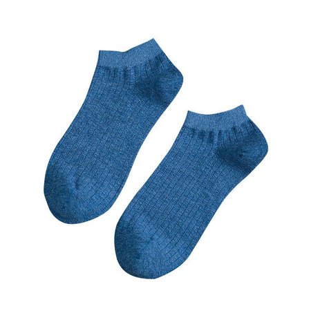 

Men's solid color thin socks winter boat socks, Purplish blue, Underwear & Socks