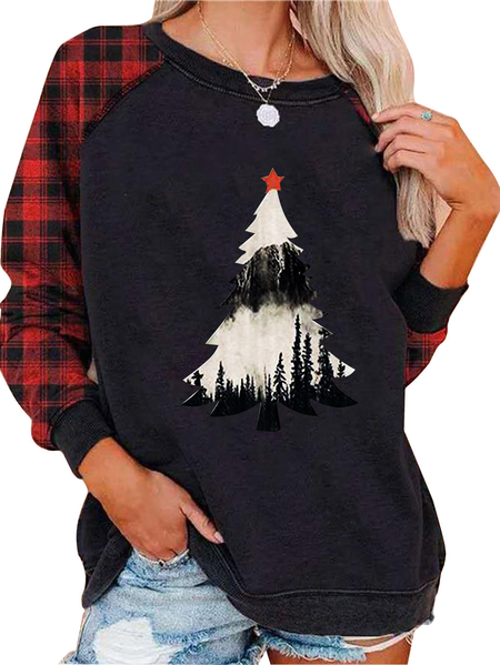 

Plus size Long Sleeve Christmas Shirts & Tops, Color9, Tops