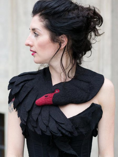 Scarf, Black, Scarves & Gloves