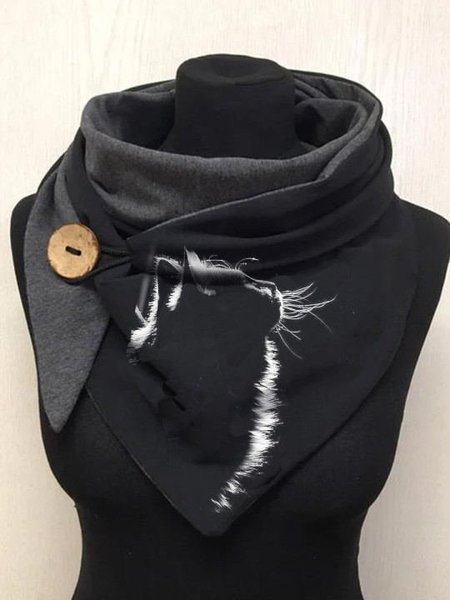 

The Brightest Cat In The Night Sky Scarf, Black, Scarfs