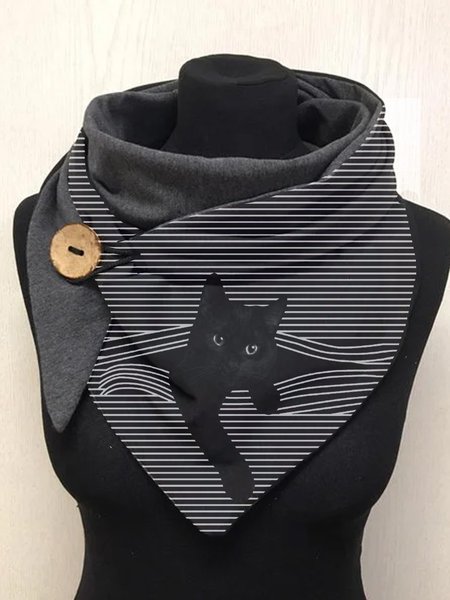 

Cat Scarf, Black, Scarves & Gloves