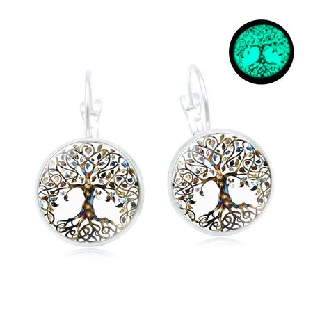 

Alloy Earrings, Silver, Earrings