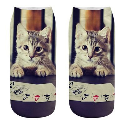 

Animal Christmas Cute Cat Socks, As picture, Socks