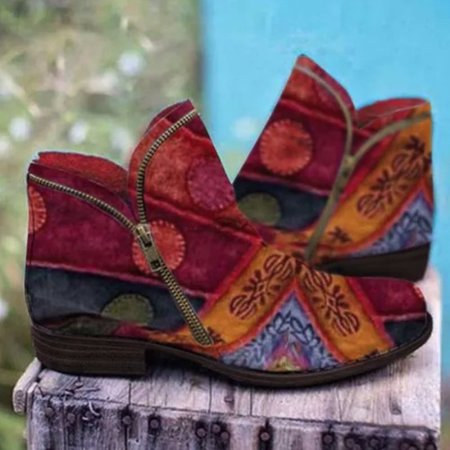 

Casual Leather Boots, Multicolor, Boots
