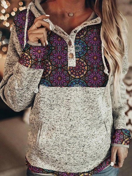 

Cotton-Blend Casual Sweatshirts, Gray, Sweatshirts & Hoodies