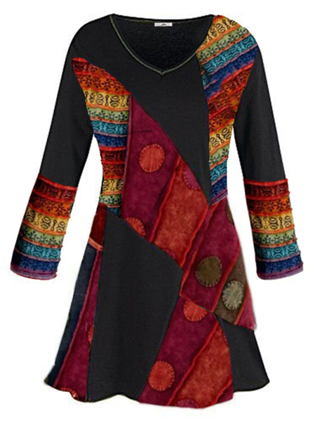 

Shift Casual Crew Neck Dresses, Red, Casual Dresses