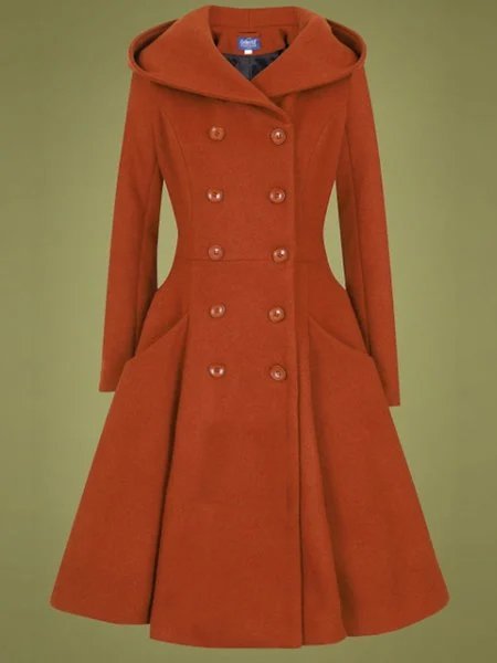 

Vintage Collo a Scialle Patchwork Giubbotto Arancia Misto Lana, overcoat