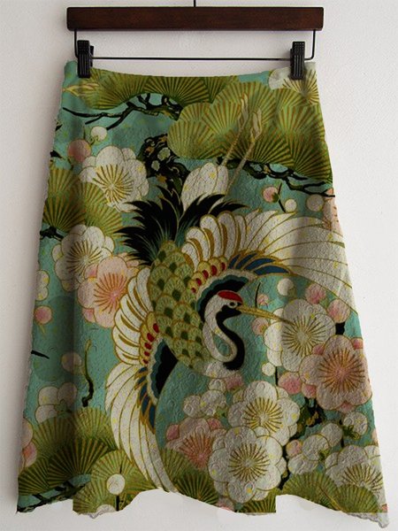 

Mini Gonna Casuale, Verde, Skirts