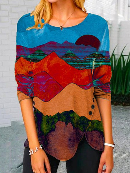 

Top Casuale Maniche Lunghe, Colore, Blouses & Shirts