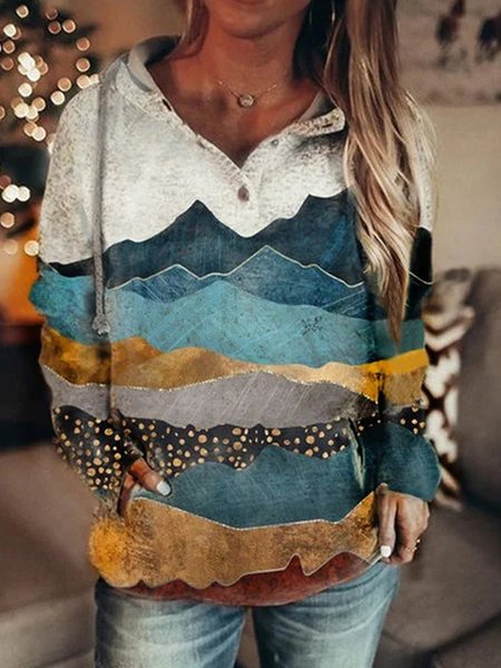 

Plus Size Tribal Casual Cotton-Blend Sweatshirt, Color, Hoodies & Sweatshirts