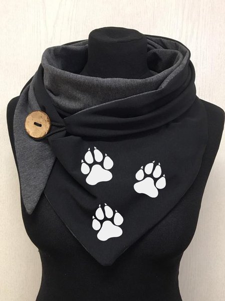 

Cat Paw Scarves, Black, Scarves&Gloves