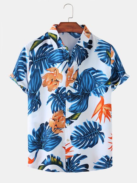 

Leaves Shirts, Blue, Blouses&Shirts