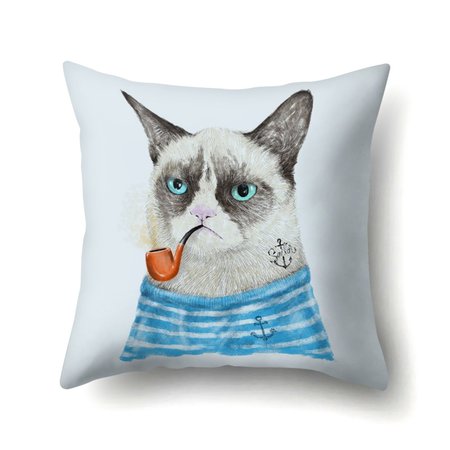 

Cat Printed Pillowcase, Home&Garden