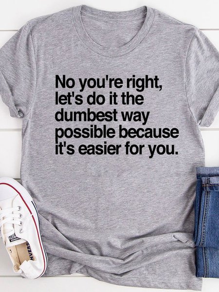 

No You're Right Tee, Gray, Tees & T-shirts