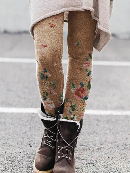 

Pantaloni Floreale Leggings, Cachi, Leggings