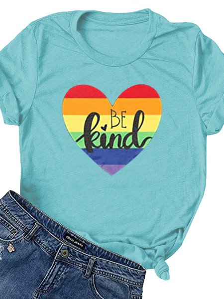 

Casual Crew Neck T-shirt, Sky blye, Tees & T-shirts