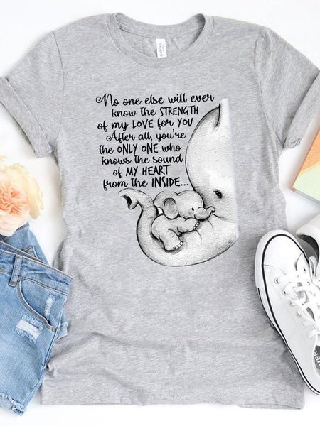 

Casual Short Sleeve Shirt & Top, Gray, T-shirts