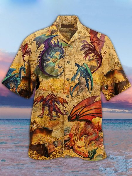 

Cotton-Blend Vintage Shirts, Yellow, Men