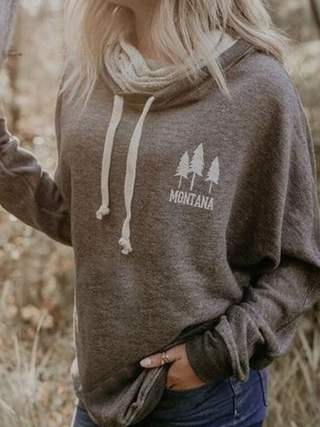 

Gray Plants Vintage Lace-Up Hoodie Sweatshirt, Hoodies & Sweatshirts