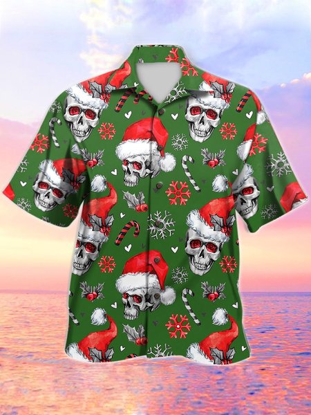 

Shirt Collar Casual Shirts, Green, Men